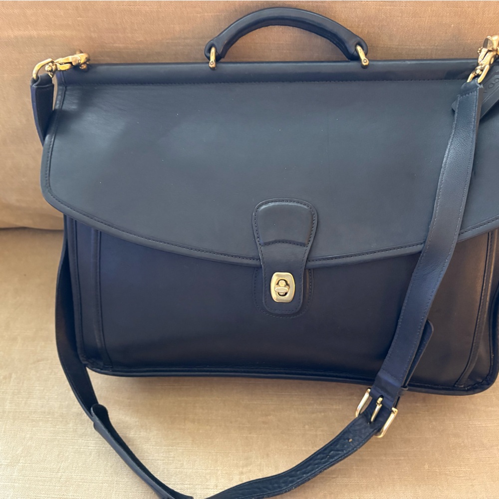 Vintage Coach Beekman Leather Briefcase – Glove-Tanned Leather